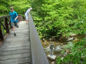 My family, exploring Vermont