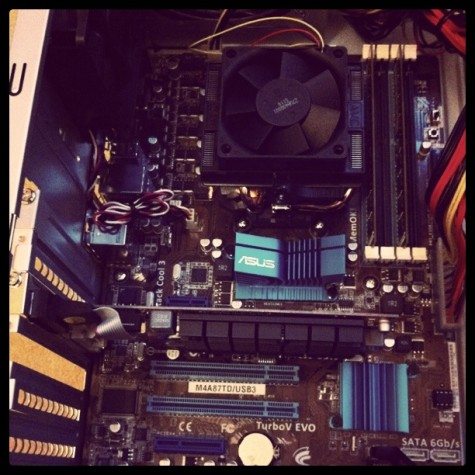 Inside my computer the day it arrived &copy; Sophie Brown