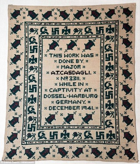 Major Casdagli's Hidden Message &copy; David Fearn