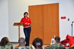 Mamta talking to Young Marines