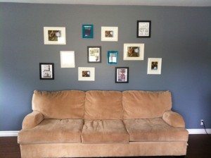 My messy art frames.