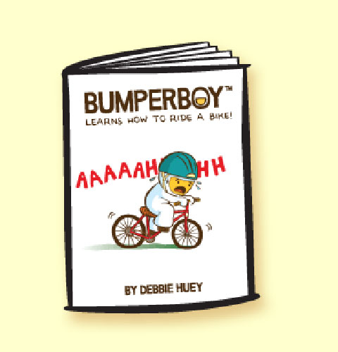 Bumperboy Learns How to Ride a Bike