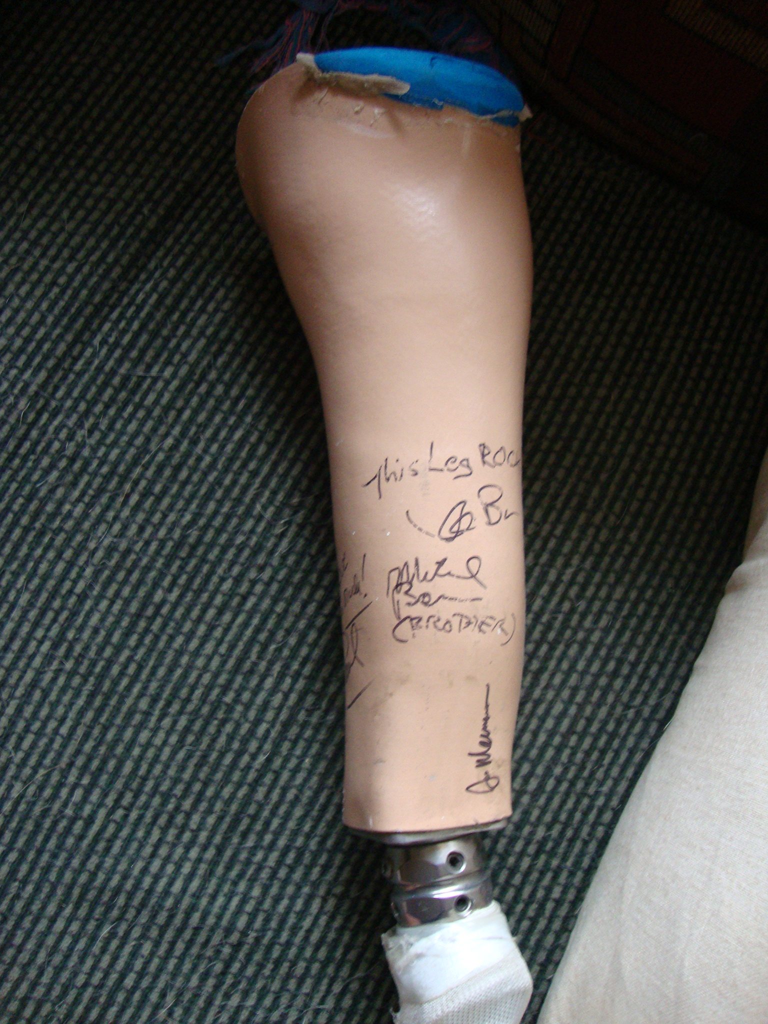 The whole band signed it!