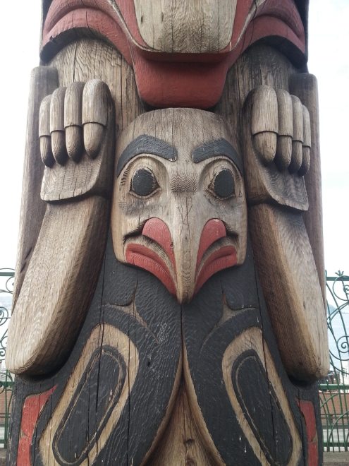 This totem was nearby the market near the water. It was beautiful. Photo: Jenny Williams