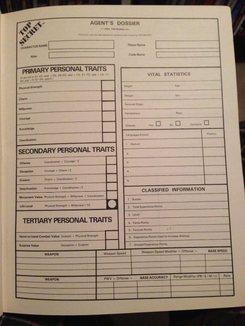 Character Sheet