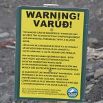 Glacier warning