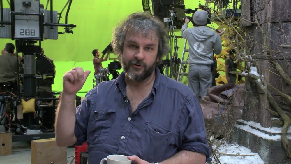 Peter Jackson on the set