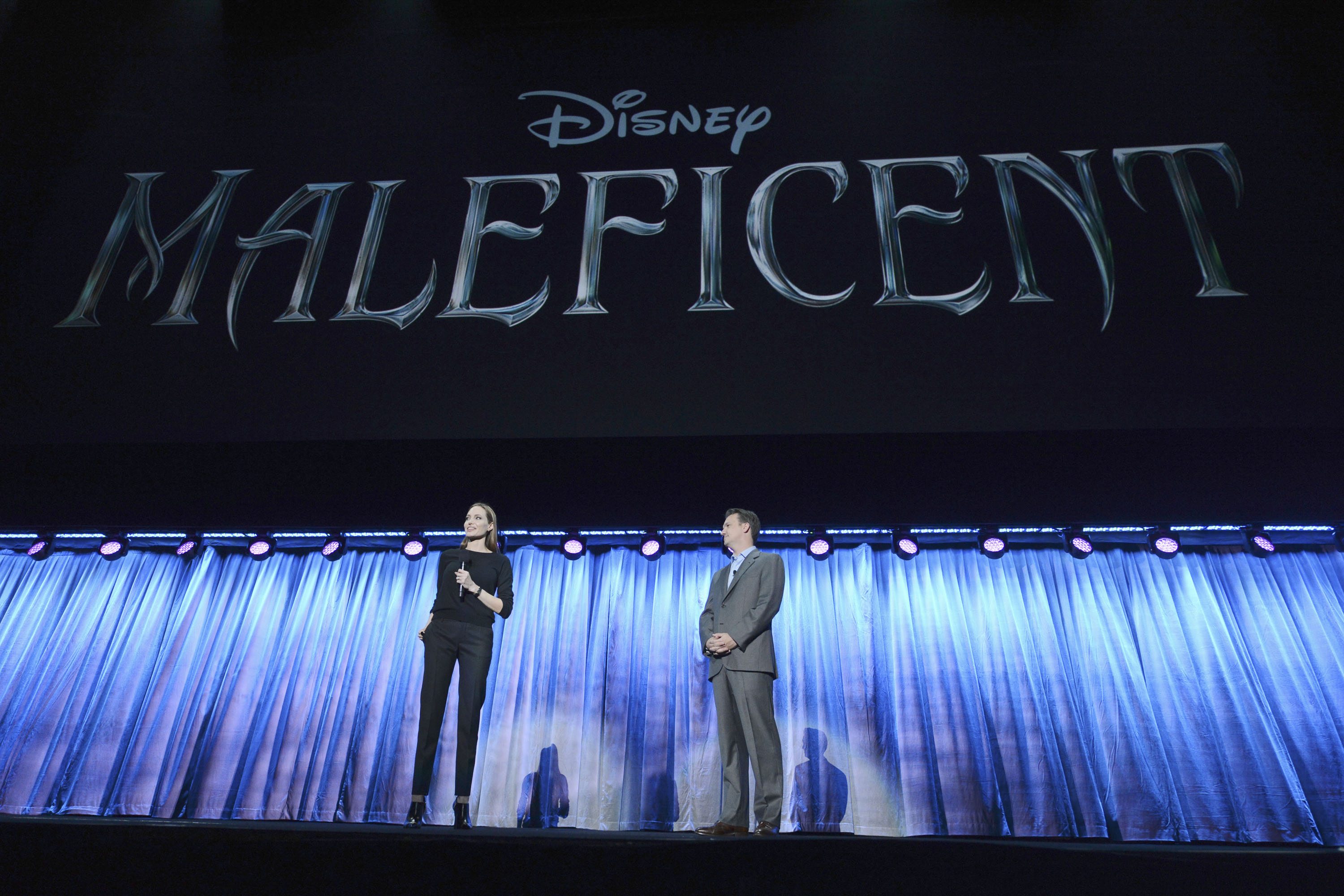 Angelina Jolie appeared to talk about playing the title villain in Maleficent.