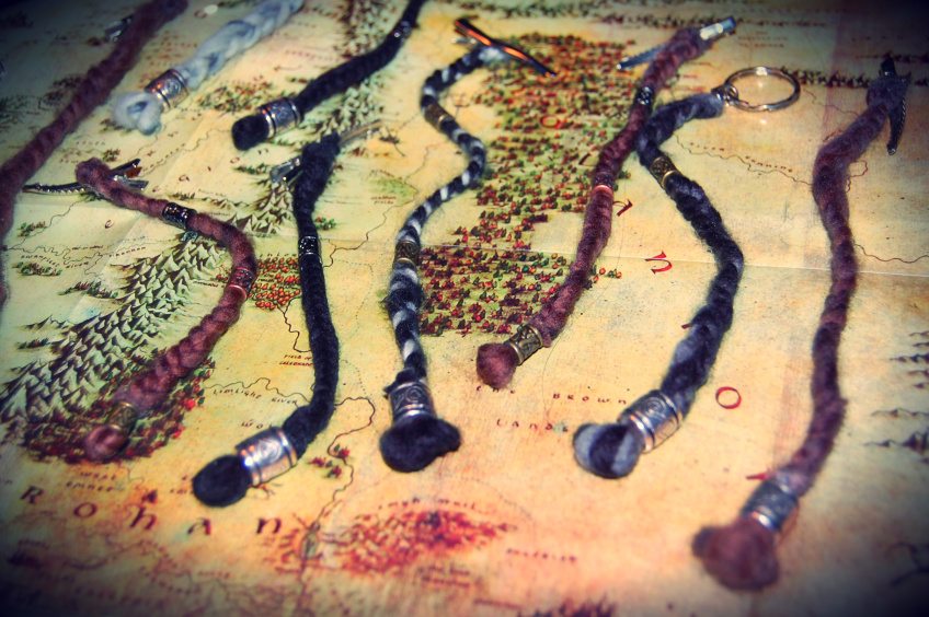 Middle-Earth Dwarf Braids. Photo by Lisa Kay Tate.
