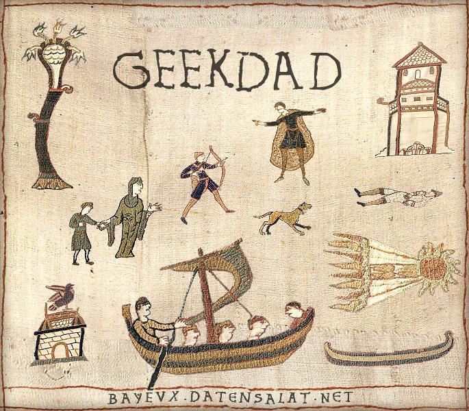 Look! GeekDad was a part of the Norman Conquest! Image assembled by Jenny Williams using the Historic Tale Construction Kit.