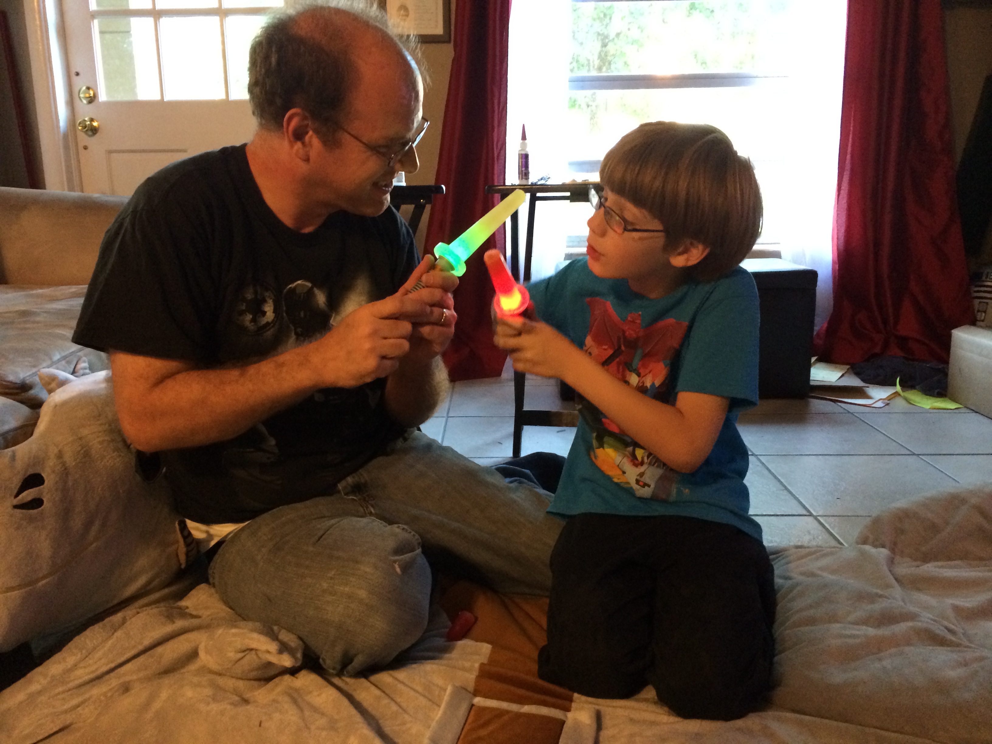 Lightsaber Popsicle duel  Image: Dakster Sullivan