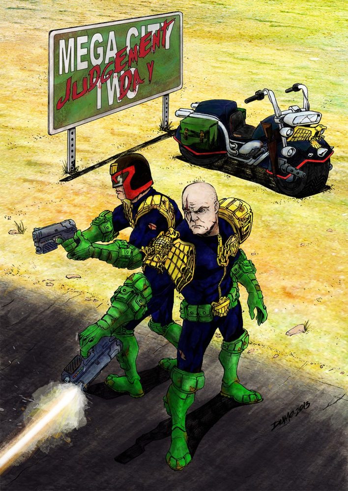 Mega-City Two cover art by Dumo (and me)