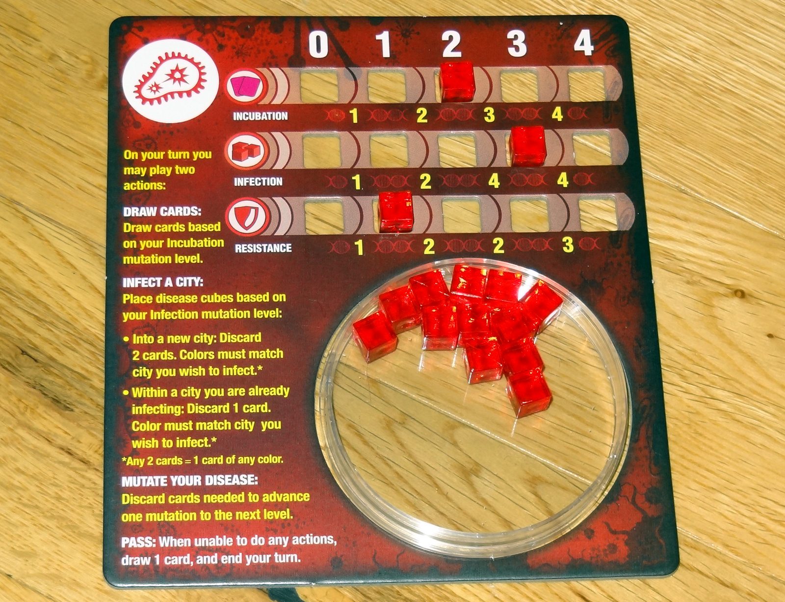 Pandemic Contagion board