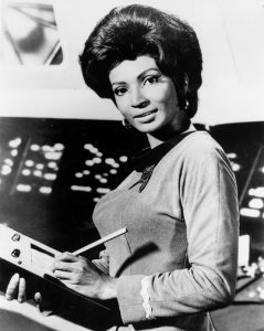 Nichelle Nichols in her role as Lt. Uhura
