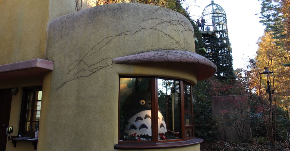 Totoro greets you at the Ghibli Museum Totoro greets you at the Ghibli Museum
