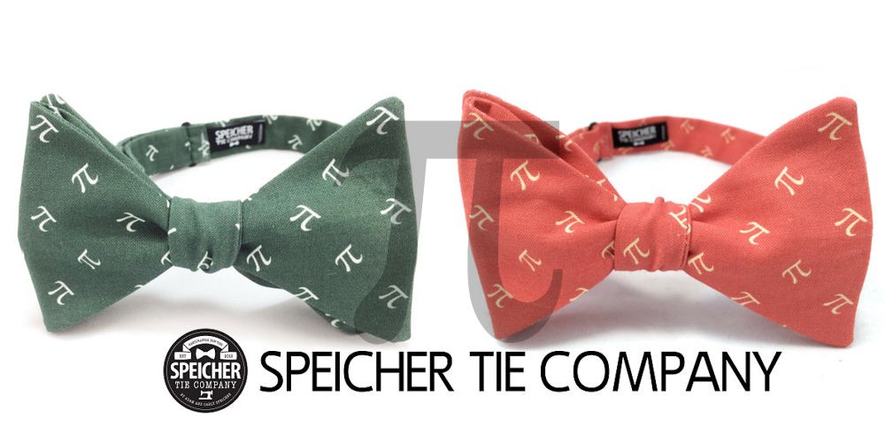 Pi Bow Ties from Speicher Tie Company