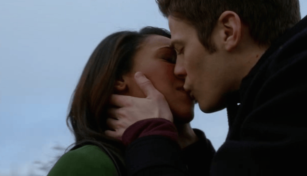 I tell a lie; it's the kiss. Source: CW.