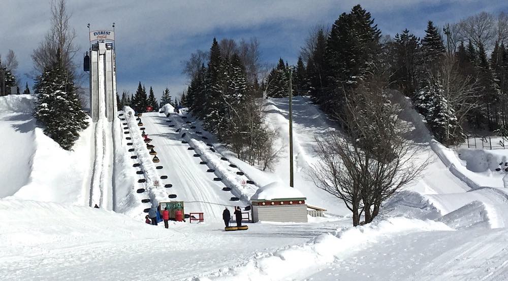 Everest tube run at Valcartier Village