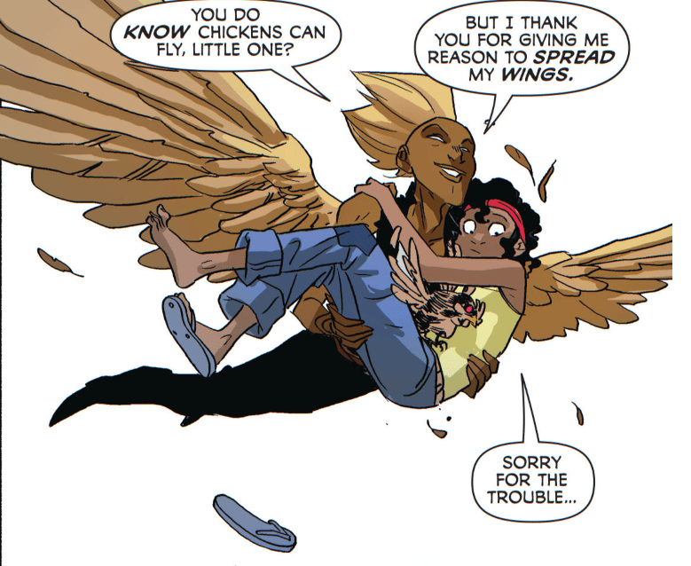 But it's a cool visual, so we'll let that pass. Copyright DC Comics.