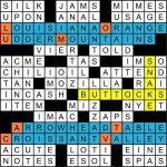 Photo by Matt Gaffney Crosswords. This sketches out one of his harder metapuzzles.