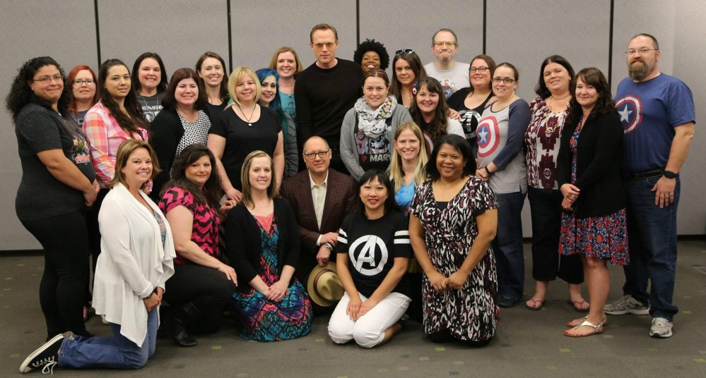 Group photo with the bloggers (As usual, I'm in back towards the right) - Photo: Disney