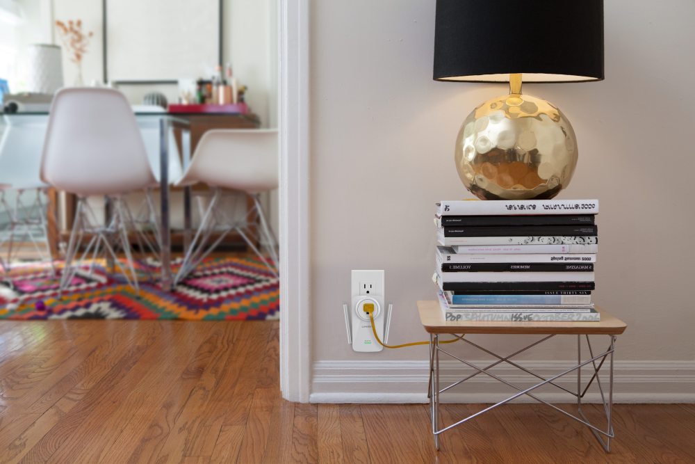 Linksys Wi-Fi Range Extender in use