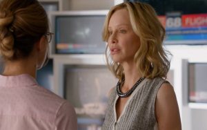 Cat Grant berates an underling. It's what she does. She draws sustenance from the crushing of their souls.