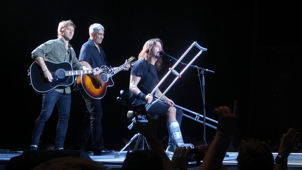 Foo Fighters Toronto Crutch Break