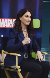 Vanessa Marshall (Gamora) at the "Marvel's Guardians of the Galaxy" event in Burbank, California (September 1). "Marvel's Guardians of the Galaxy" airs on Disney XD. (Disney XD/Matt Petit)