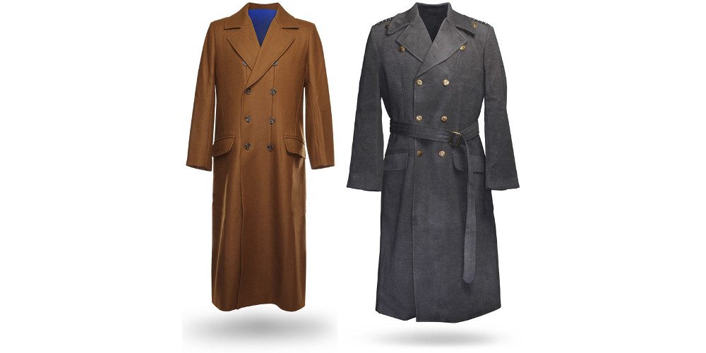 The 10th Doctor's coat, and Captain Jack's. Image: ThinkGeek