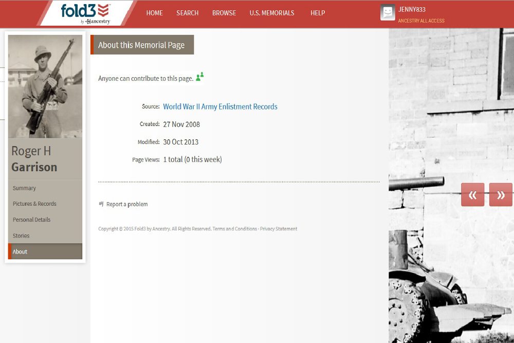 My paternal grandfather. Screenshot from Fold3.com