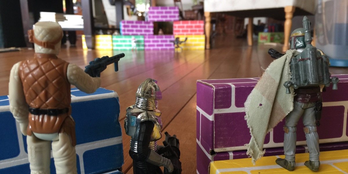 Two factions face off