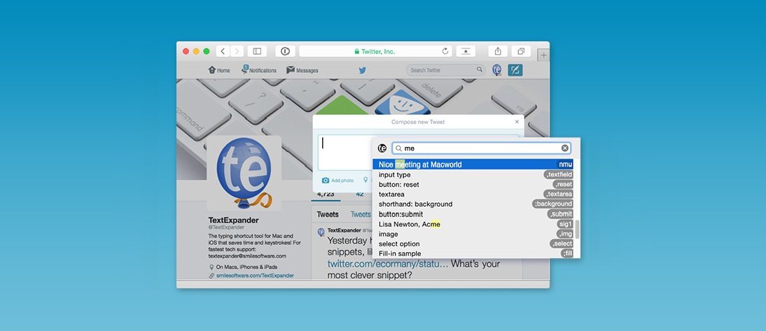 TextExpander 5 for Mac