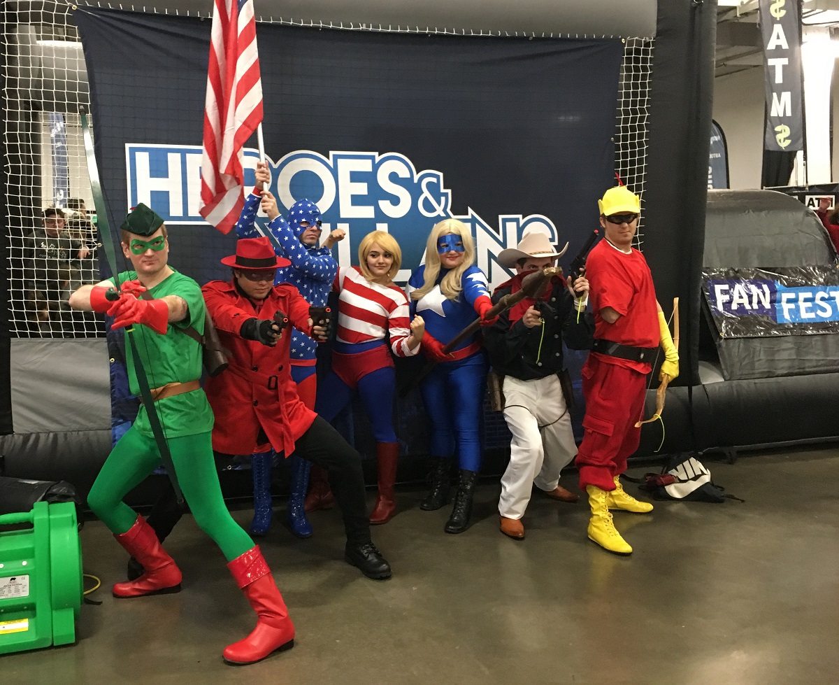 Cosplayers at the Heroes & Villains Fan Fest.