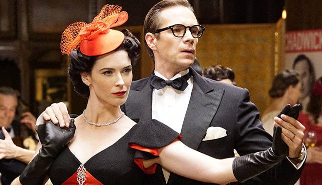 Dottie, in Black Widow colors, and Jarvis cut a rug. Image via ABC/Disney