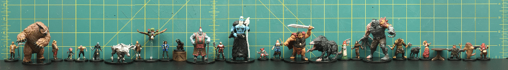 Size comparison of all figures