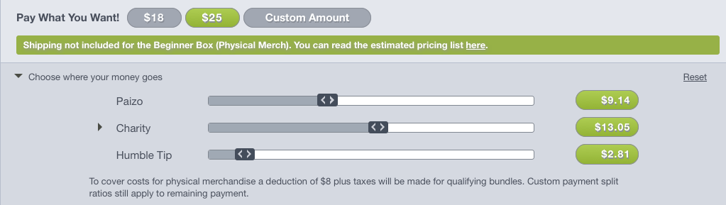 Payment Percentage Selector