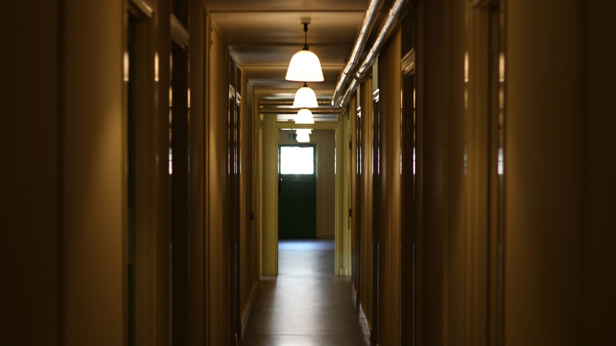 Inside a codebreaking hut.