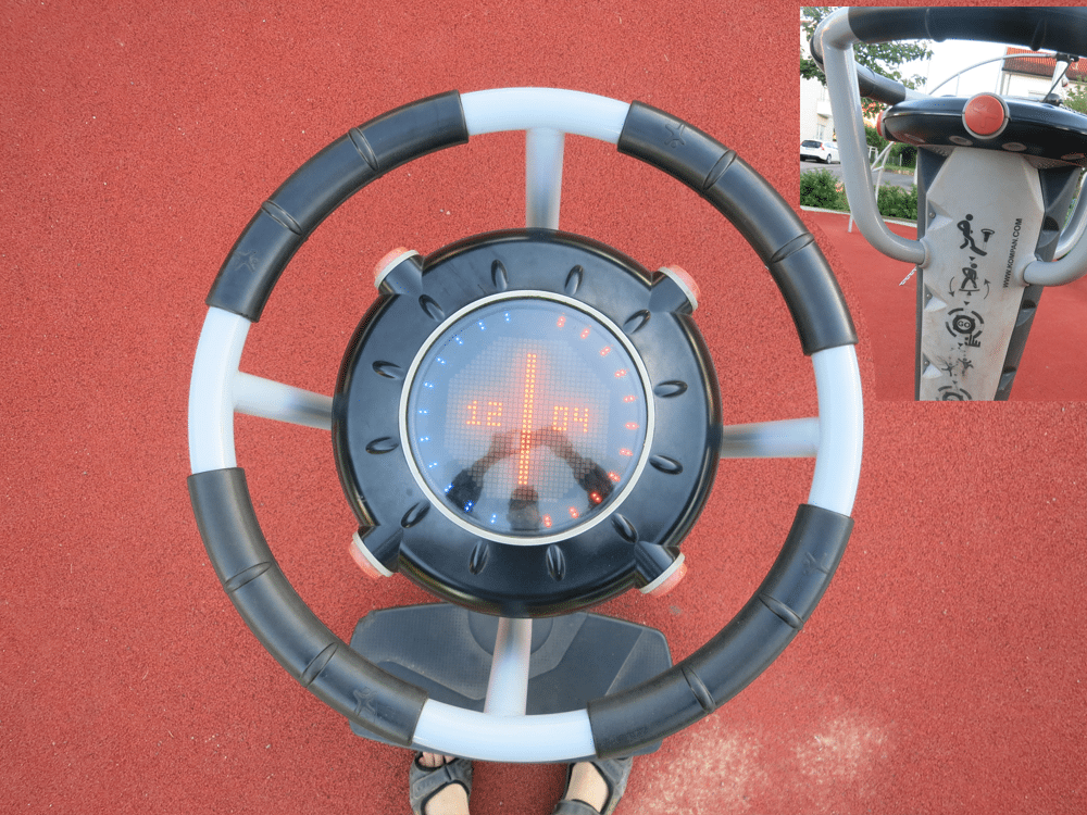 The "control wheel" of the play ground.
