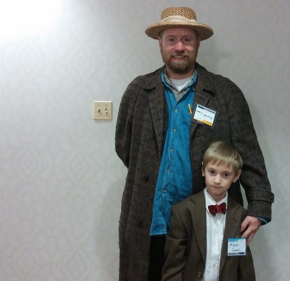(Re)Generation Who - Cosplaying father and son as Vincent Van Gogh and the 11th Doctor.