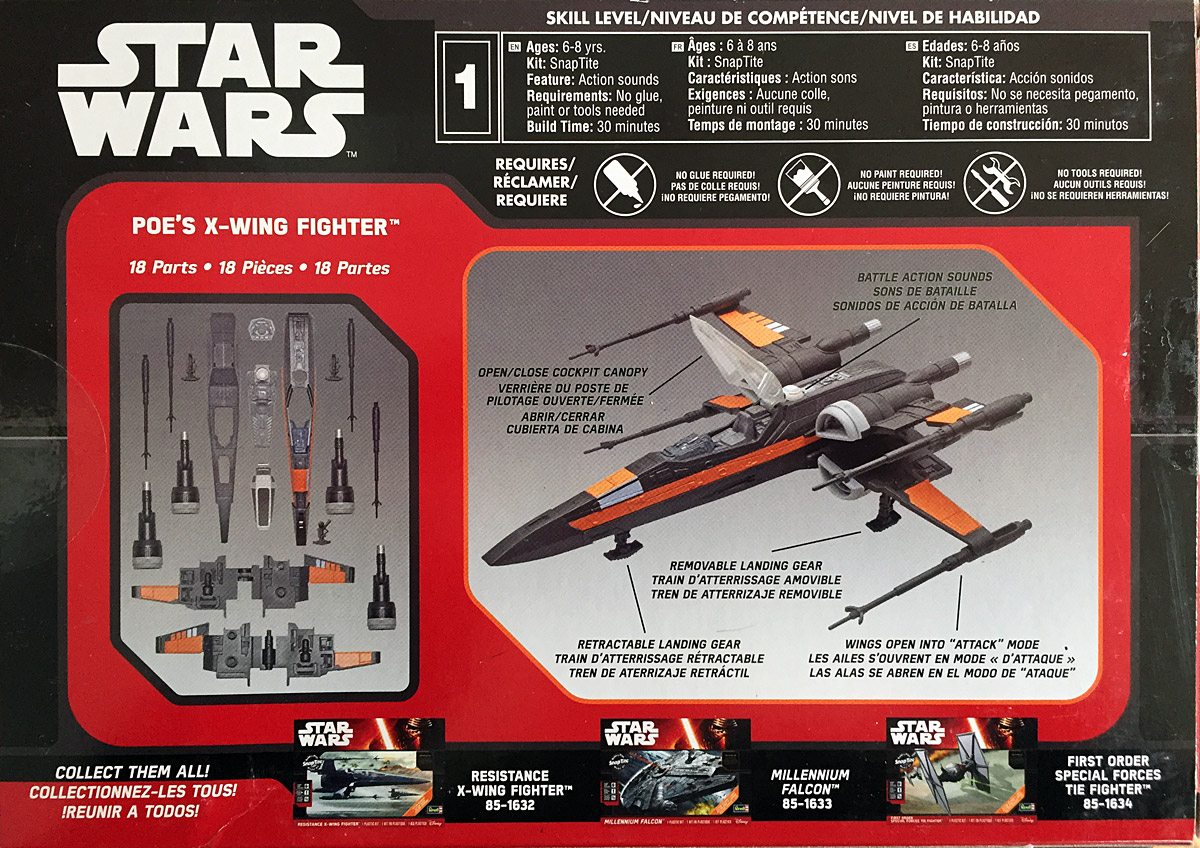 Revell X-Wing Box Back