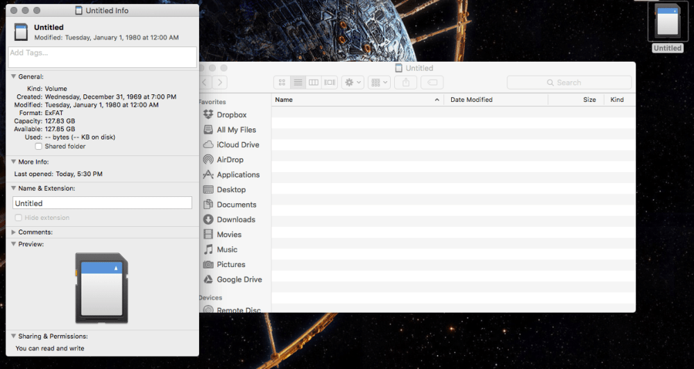 empty TarDisk