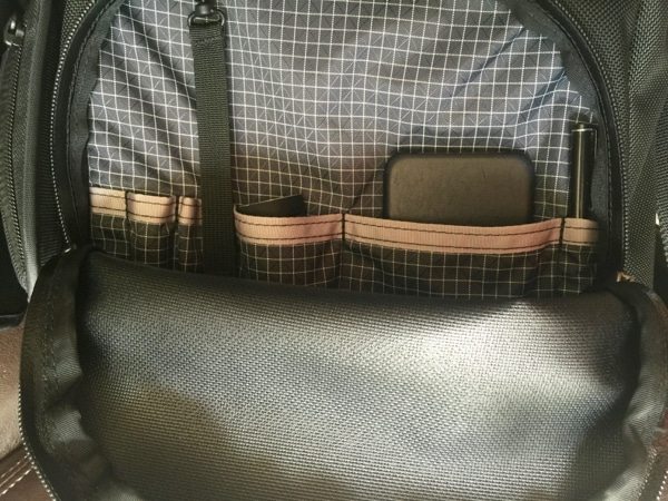 Ristretto front pouch internal view (Photo By Skip Owens)