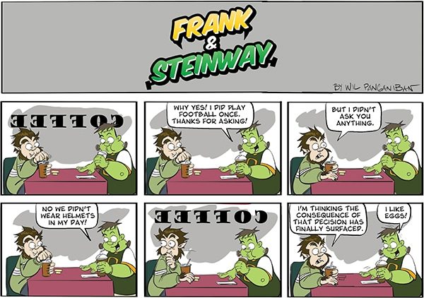 Frank and Steinway: Steinway discusses his football career.