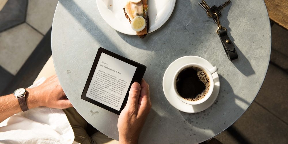 Amazon Kindle Oasis Action Shot