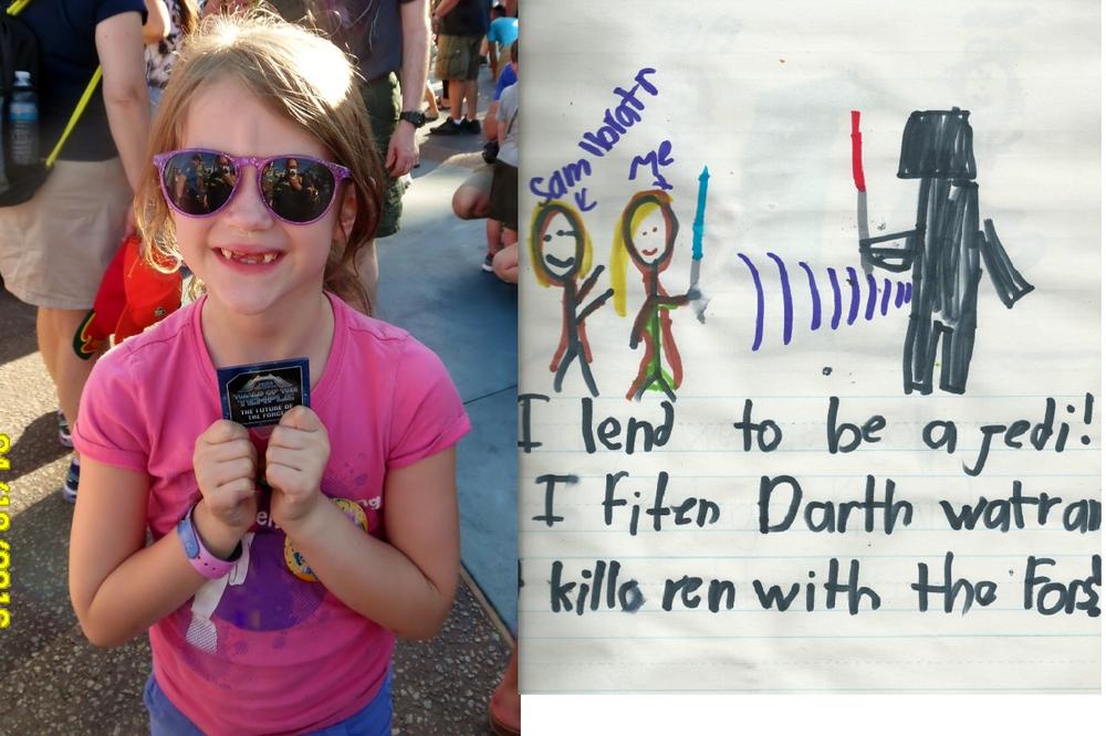 Proud young Jedi. Image by Amy M. Weir