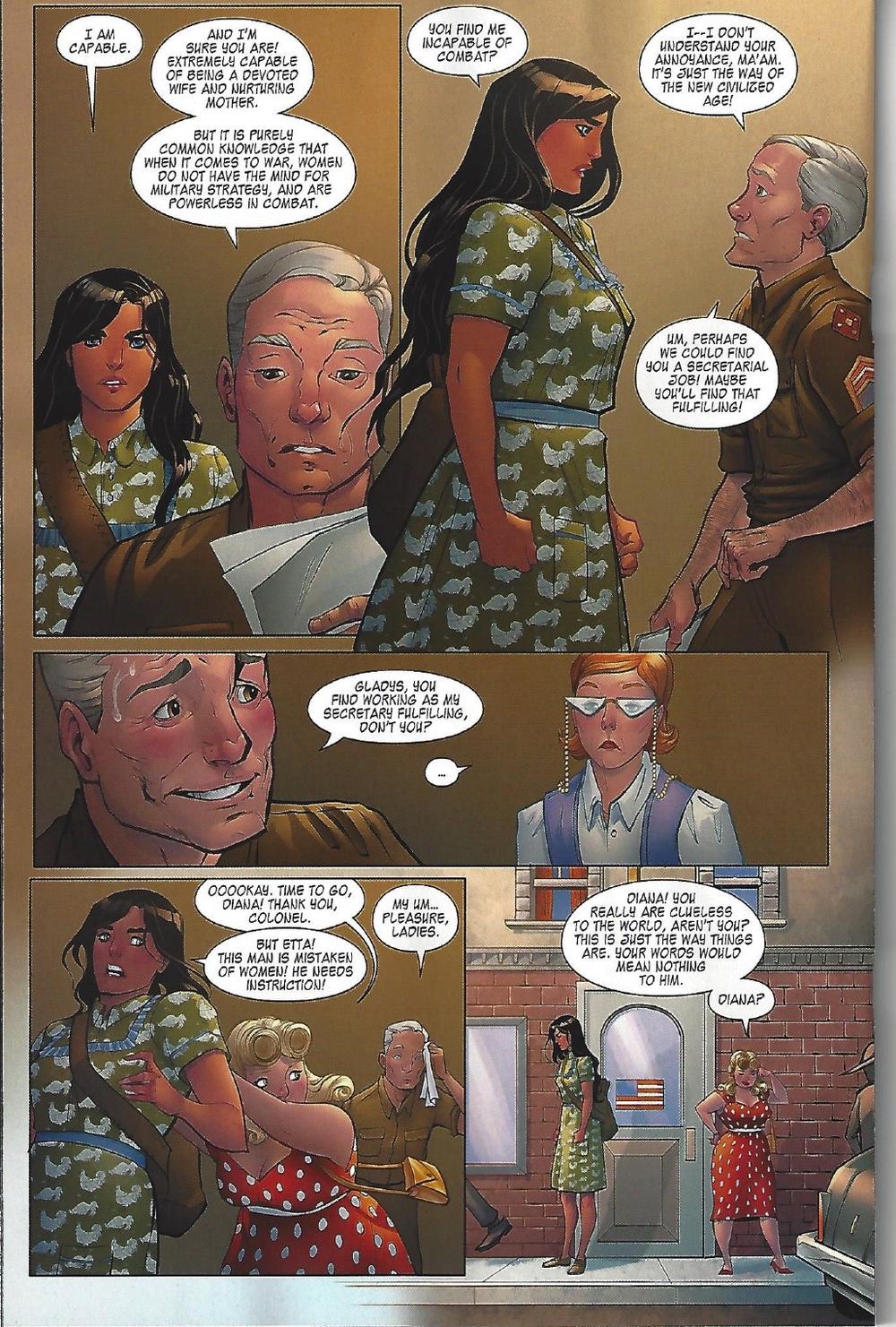 Wonder Woman doesn't like being told 'no." :) from Legend of Wonder Woman, copyright DC Comics.