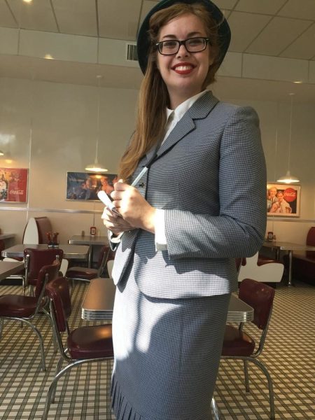 Lois Lane was in attendance for the opening of Superman: The Ride. Photo by Corrina Lawson