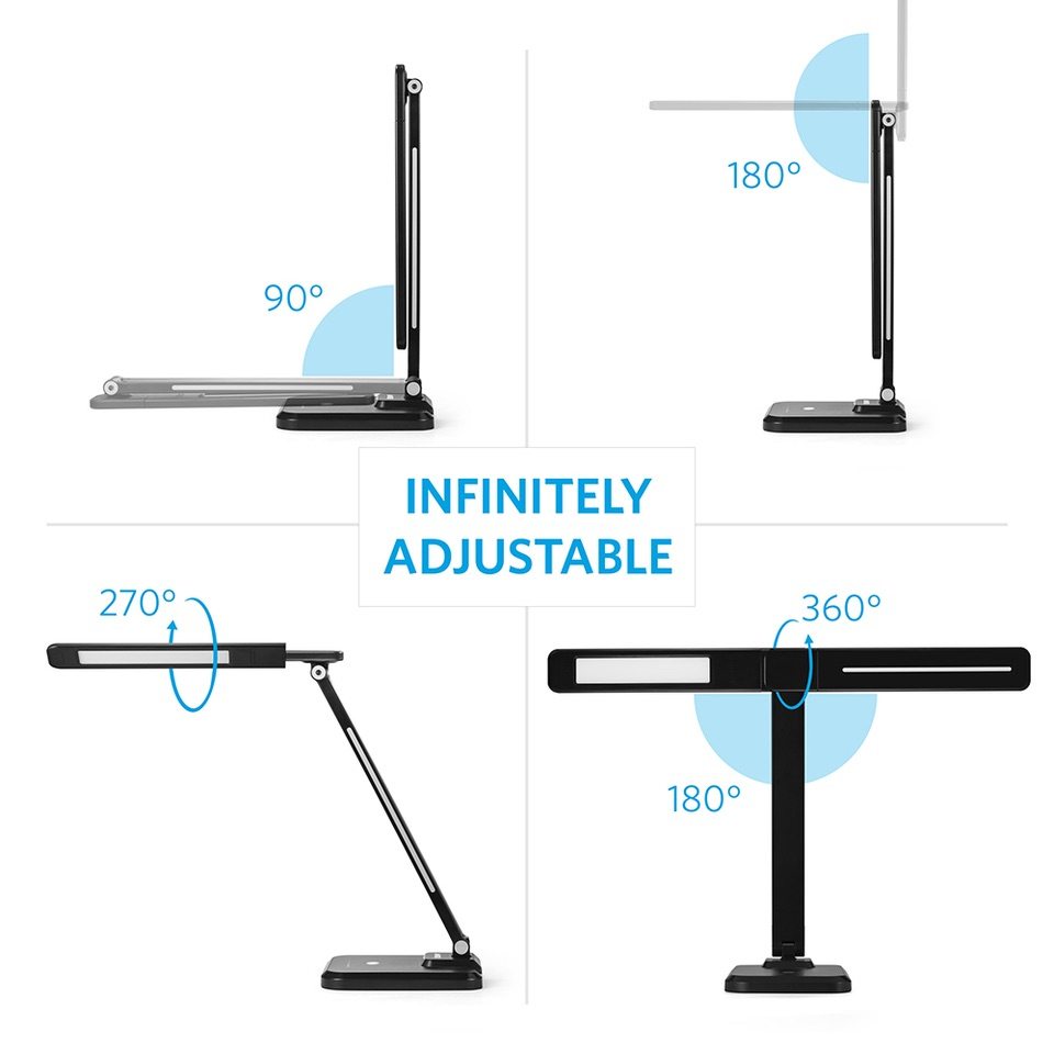 Anker LED light is very adjustable