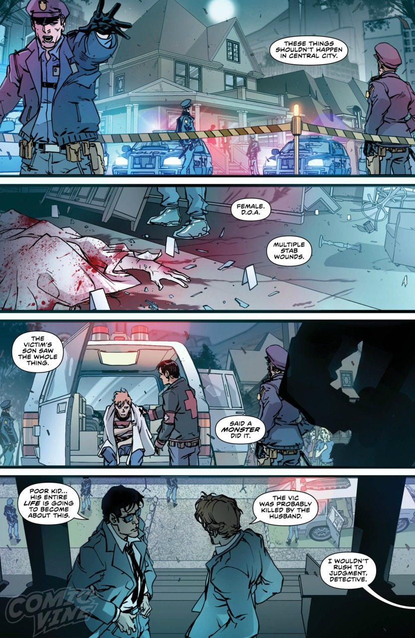 Panel from Flash Rebirth, image copyright DC Comics